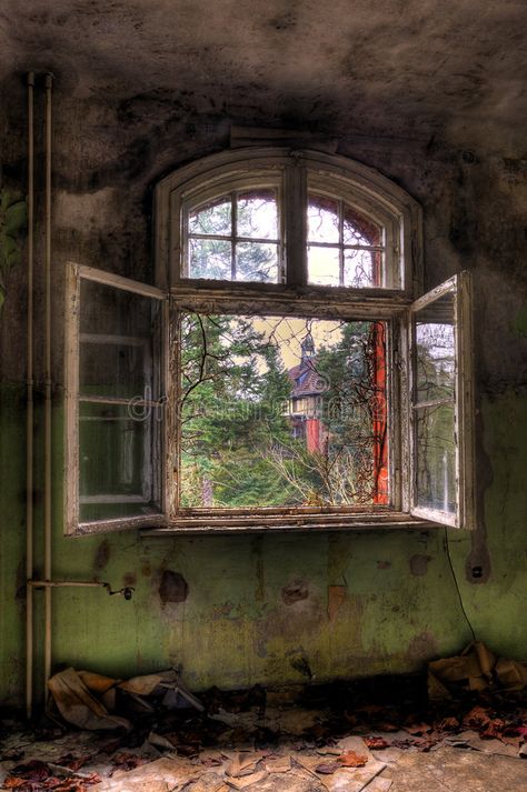 Opened window. Old window on ruin house , #AD, #window, #Opened, #house, #ruin #ad Window Drawing, House Window, Old Room, Vintage Windows, Big Windows, Old Windows, House Drawing, Open Window, Rubber Flooring