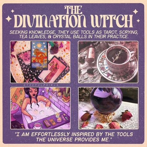 Divination Witch Aesthetic, Cozy Witch Aesthetic, Witchy Notes, Divination Witchcraft, Vintage Fortune Teller, Witch Aesthetics, Nature Spirituality, Powerful Witch, Pagan Spirituality