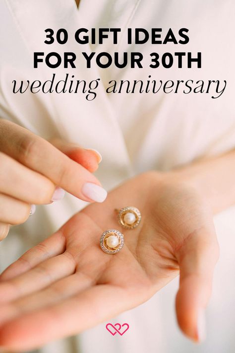 Celebrating a 30th wedding anniversary is a huge milestone that deserves special recognition. Known as the pearl anniversary. Whether you're searching for the perfect gift idea for your spouse or looking to honor a couple in your life, this list of 30 thoughtful and unique gift ideas will help you express your love and appreciation.  #WeddingAnniversary #AnniversaryGiftIdeas #30thAnniversaryGifts 30th Anniversary Ideas, 30th Anniversary Gifts, Pearl Anniversary, Honeymoon Hotels, 30th Wedding Anniversary, Honeymoon Resorts, Beach Honeymoon, Honeymoon Travel, 30 Gifts