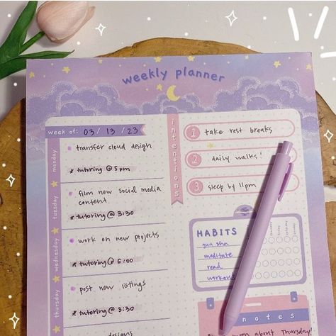 Creative Planner Ideas, Aesthetic Planner Ideas, Weekly Planner Aesthetic, Agenda Aesthetic, To Do List Aesthetic, Aesthetic Weekly Planner, Daily Planner Ideas, Cute Weekly Planner, Cute Planners