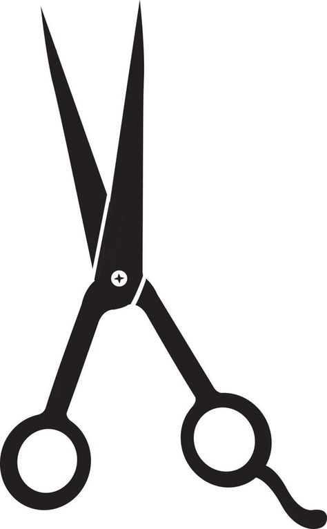 Types Of Scissors, Scissors Drawing, Lino Carving, Free Hairstyles, Scissors Logo, Schedule Board, Hair Salon Tools, Hair Clipart, Gents Hair Style