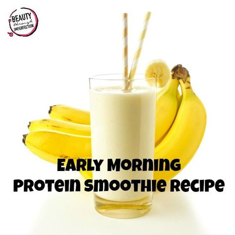 Morning Protein Smoothie Recipes, Morning Protein Smoothie, Protein Powder Recipes Shakes, Protien Smoothies Recipes, Morning Smoothie Recipes, Protein Powder Smoothie, Protein Powder Shakes, British Desserts, Protein Shake Smoothie