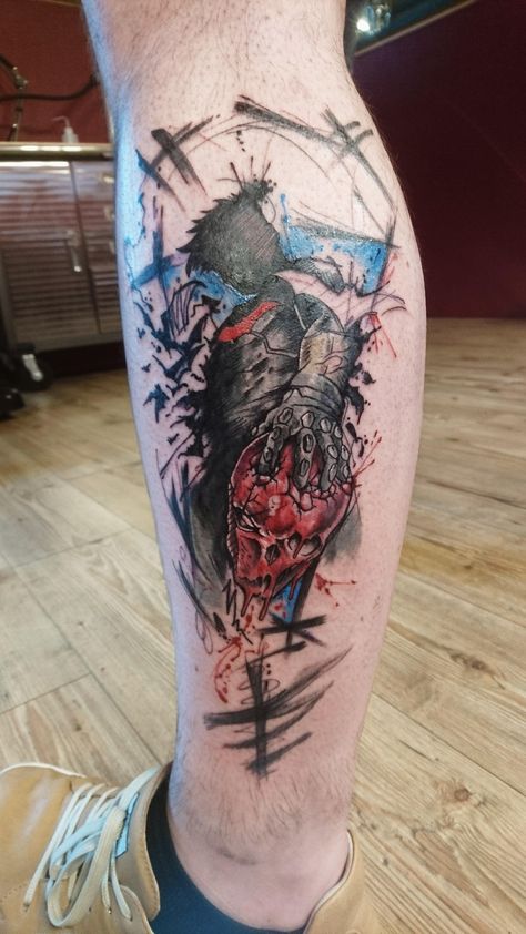 Jason Todd Tattoo, Red Hood Tattoo Ideas, Red Hood Tattoo, Batman Tattoo, Red Hood Jason Todd, Symbol Tattoos, Feather Tattoos, Random Ideas, Jason Todd