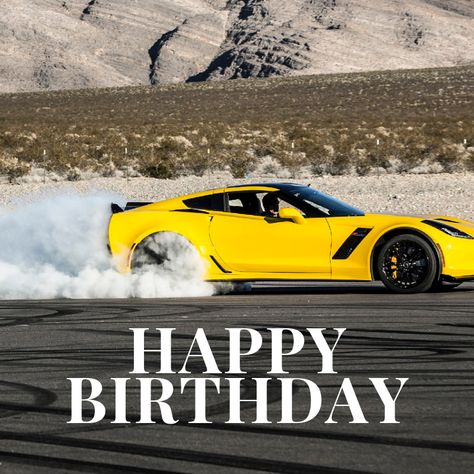 Happy Birthday Corvette Meme F1 Happy Birthday, Happy Bday Man, Happy Birthday Bmw Lover, Happy Birthday With Car Images, Corvette Birthday, Corvette Quotes Funny, Happy Birthday Classic Cars Vintage, Happy Birthday Bicycle, Car Happy Birthday