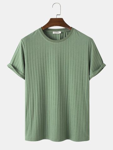 I found this amazing Mens Rib Green Crew Neck Short Sleeve Basics T-Shirt with £16.99,and 14 days return or refund guarantee protect to us. --Newchic Solid T Shirts Men, Men's T-shirts, Green Crew Neck, Mens Tshirts Fashion, Ribbed Shirt, Summer Mens, T Shirt Png, Men Stylish Dress, Tshirt Men