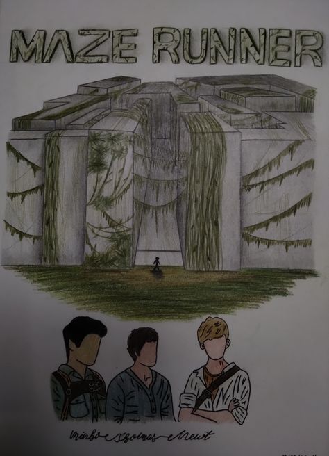 Maze Runner Art Drawings, The Maze Runner Drawings Easy, Maze Runner Paintings, The Maze Runner Drawings, Maze Runner Drawings, The Maze Runner Fan Art, Maze Runner Art, Maze Drawing, Maze Runer