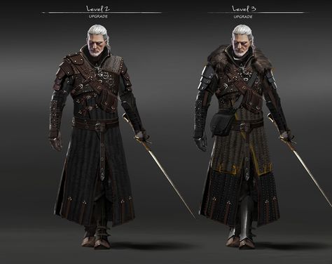 Bear Armor Upgrades The Witcher Armor Concept Art, Witcher Armour, The Witcher Concept Art, Witcher 3 Armor, Bear Armor, Witcher Armor, The Witcher Wild Hunt, The Witcher Game, The Witcher Geralt