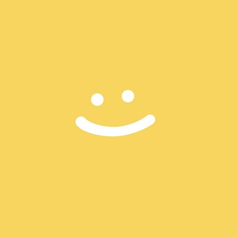 Yellow Phone Theme Ideas, Aesthetic Yellow Widgets, Widget Ideas Yellow, Yellow Smiley Face Aesthetic, Yellow Widgets Aesthetic, Yellow Widget Aesthetic, Yellow Phone Theme, Cute Yellow Icons, Yellow Pfp Aesthetic