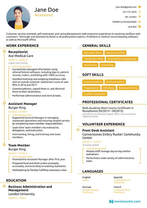 Receptionist Aesthetic, Receptionist Resume, Dental Receptionist, Job Resume Format, Receptionist Jobs, Job Resume Samples, Best Resume Format, Job Description Template, Job Resume Template