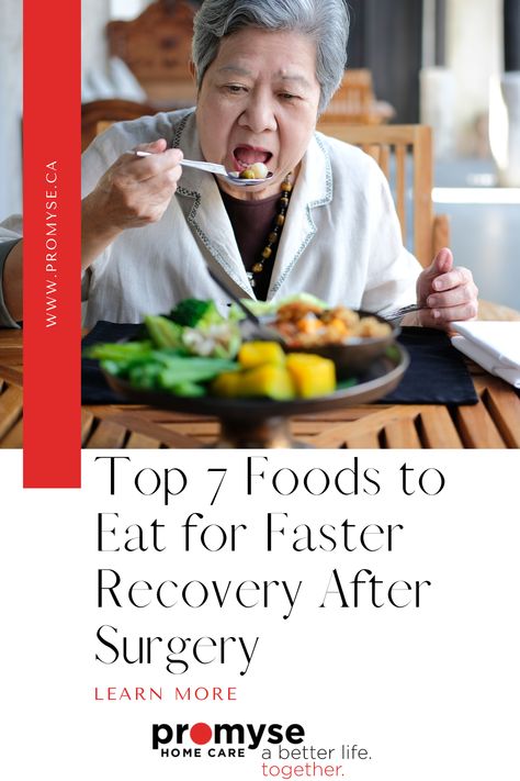 Explore the essential role of nutrition in post-surgery recovery for seniors. Discover a list of easily accessible and healthy foods designed to promote healing and aid in the recovery process. Learn how citrus fruits, berries, leafy greens, whole grains, lean meats, eggs, and water contribute to tissue regeneration, wound healing, and overall well-being. Optimize your loved one's recovery journey with these nutrient-rich choices for a comfortable and swift recuperation at home. #SurgeryRecovery Healing Foods After Surgery, Recovery After Surgery, Elderly Health, Lean Meats, Recovery Food, Speedy Recovery, Abdominal Surgery, Healing Foods, Senior Health