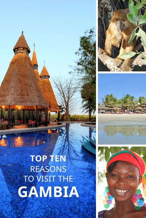 Top 10 reasons to visit The Gambia, the Smiling Coast of Africa - Fleewinter The Gambia Travel, Gambia Travel, Travel Countries, Safari Holiday, 2024 Board, Ocean Resort, Travel Africa, African Travel, Central Africa