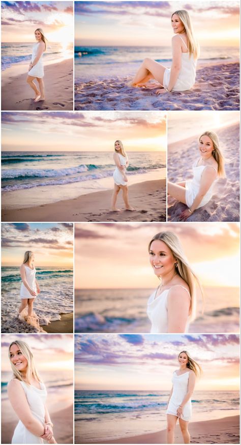 Senior Beach Photoshoot Ideas, Simple Beach Photoshoot, Sr Pictures At The Beach, Senior Beach Poses, Senior Photo Beach Ideas, Senior Beach Pics Photo Ideas, Senior Photos On The Beach, Beach Pictures Senior Photo Ideas, Everyday Photography Ideas