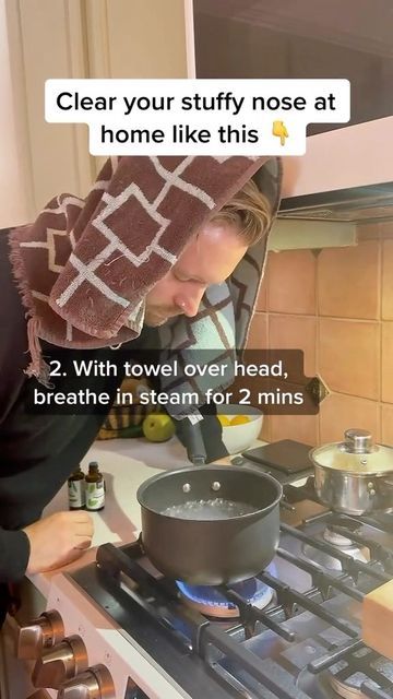 Moore Wellness on Instagram: "Clear your stuffy nose NOW! This routine uses steam, essential oils, and massage techniques to allow the sinuses to open for better breathing! FOLLOW to unblock your nose! #sinus #selfcare #healthy #congestion" Remedy For Sinus Congestion, Home Remedies For Sinus, Better Breathing, Sinus Congestion Relief, Summer Health, Congestion Relief, Blood Sugar Diet, Sinus Congestion, Health And Fitness Magazine