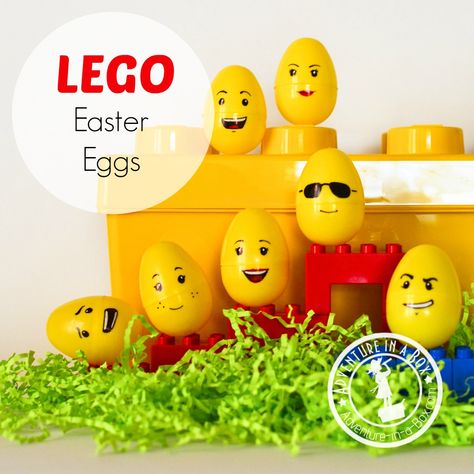 Lego Easter Egg Craft Lego Easter Eggs, Egg Faces, Galaxy Easter Eggs, Kids Project Ideas, Lego Easter, Easter Crafts To Make, Decorating Easter Eggs, Funny Easter Eggs, Easter Egg Craft