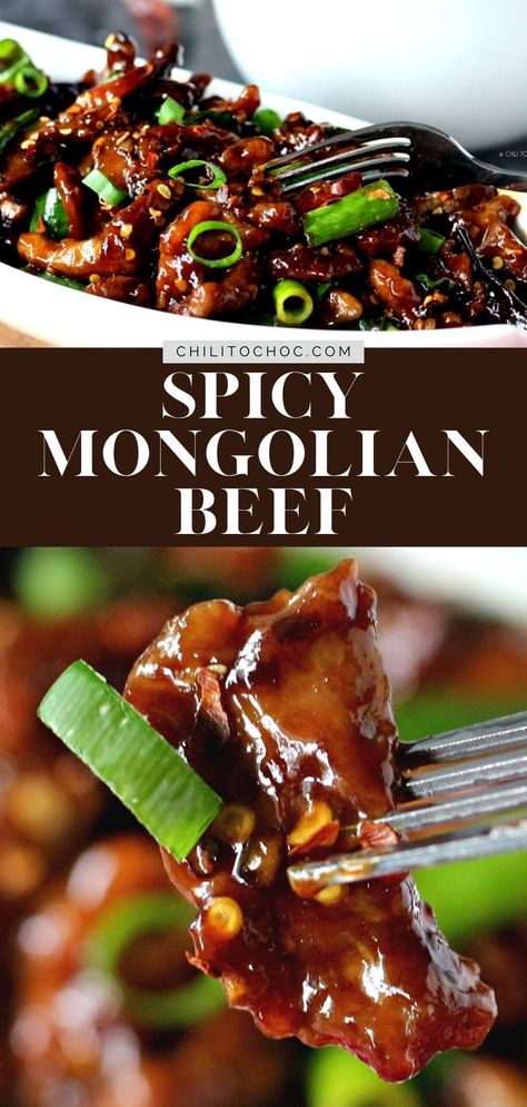 Mongolian Beef And Broccoli Recipe, Spicy Mongolian Beef, Mongolian Sauce, Recipes With Chili Garlic Sauce, Chinese Beef Recipes, Mongolian Beef Recipe, Ginger Beef, Garlic Beef, Mongolian Beef Recipes