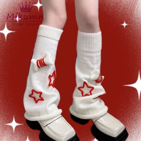 Smarter Shopping, Better Living! Aliexpress.com Star Leg Warmers, Leg Warmers Cute, Leg Warmer Socks, Oc Stuff, Harajuku Girls, Dark Academia Fashion, Academia Fashion, Japanese Harajuku, Harajuku Style