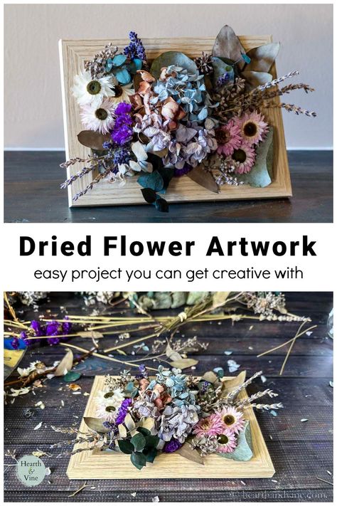 Displaying Dried Flowers, Things To Do With Dried Flowers, What To Do With Dried Flowers, Dried Flower Wall Art, Dried Flower Display, Dried Flowers Ideas, Dried Flower Crafts, Dried Flower Wall, Dried Flowers Crafts