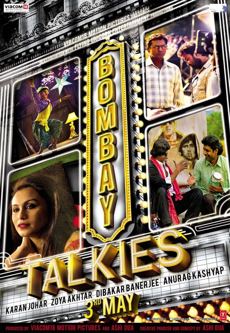 Karan Johar, Dibakar Banerjee, Zoya Akhtar, and Anurag Kashyap's Bombay Talkies (2013) Bombay Talkies, Anurag Kashyap, Tam Film, Movies To Watch Hindi, Malayalam Movies, Romance Movie, World Cinema, Bollywood Films, Bollywood Posters