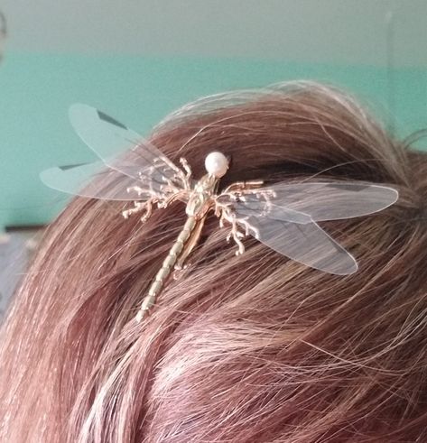 Dragonfly hair clip Dragonfly Hair Clip, Dragon Fly, Hair Clip, Bobby Pins, Hair Clips, Hair Accessories, Hair