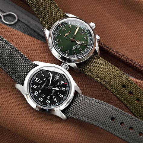 Unexpected Relations ! The Hamilton Khaki & Seiko SARB017 Alpinist.– Strapcode Hamilton Khaki Field Automatic, Seiko Alpinist, Hamilton Khaki Field, Hamilton Khaki, Grey Watch, Seiko Automatic, Hamilton Watch, Field Watches, Latest Watches