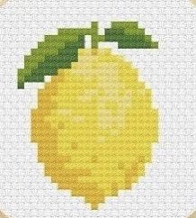 Lemon Alpha Pattern, Cross Stitch Lemon, Lemon Pixel Art, Pixel Quilting, Colourful Cross Stitch, Fall Cross Stitch, Cross Stitch Fruit, Pony Bead Patterns, Bows Diy Ribbon