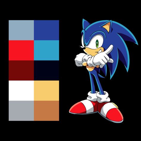 Fnaf Color Pallete, Sonic Color Palette, Sonic The Hedgehog Reference Sheet, Sonic In Different Styles, Fursona Colour Palette, Shadow Fanart, Sonic X Shadow Fanart, Hedgehog Baby, Hedgehog Colors