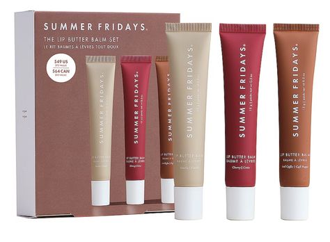 Summer Fridays Lip Balm, Summer Fridays Lip Butter Balm, Summer Fridays Lip, Lip Butter Balm, Sephora Skin Care, Skin Care Quiz, Lip Balm Set, Lip Gloss Set, Skincare Gift Set