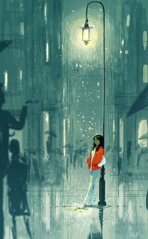 Under An Umbrella, Pascal Campion, Rainy Season, In The Rain, The Rain, Umbrella