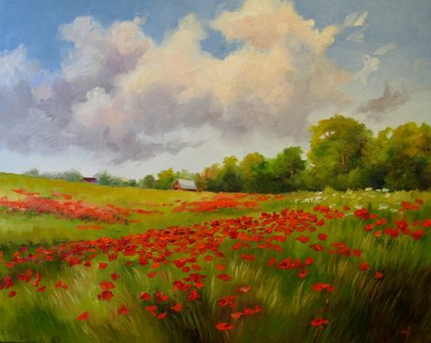 field of poppies monet - Google Search Aesthetic Flower Field, Flower Field Painting, Poppy Field Painting, Poppy Fields, Field Painting, Paintings Famous, Daily Painters, Pastel Landscape, Poppy Painting