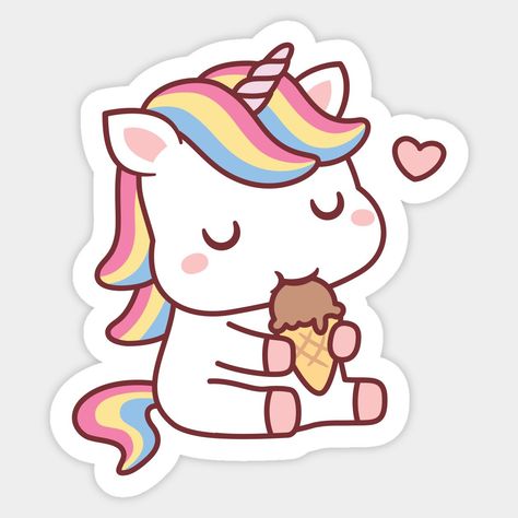 Discover The Best Professional Services in Graphic Design, Digital Marketing, Animation, Writing, and More Cute Stickers Unicorn, Unicorn Cute Illustration, Cute Sticker Ideas Easy, Unicorn Cute Drawing, Cute Unicorn Drawing, Ice Cream On A Cone, Cute Stickers Printable, Doodles Food, Cute Printable Stickers