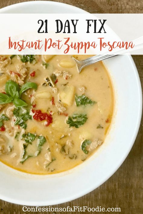 Zuppa Toscana Instant Pot, 21 Day Fix Chili, Confessions Of A Fit Foodie, 21 Day Fix Desserts, 21 Day Fix Breakfast, Meal Rotation, 21 Day Fix Diet, Zuppa Toscana Soup, Toscana Soup