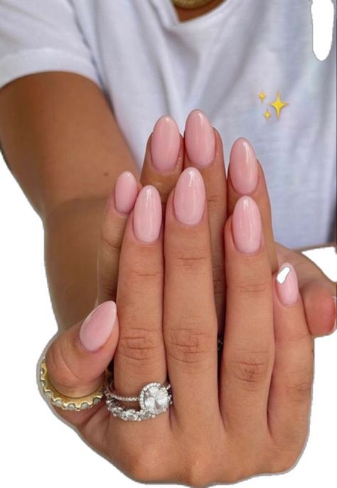 Nude Pink Almond Nails, Nail Inspo Light Pink, Sheer Gel Polish, Pink Gel Nail Polish, Pink Gel Nails, Pink Gel, Nail Polish Set, Gel Nail Polish Set, Nail Polish Sets