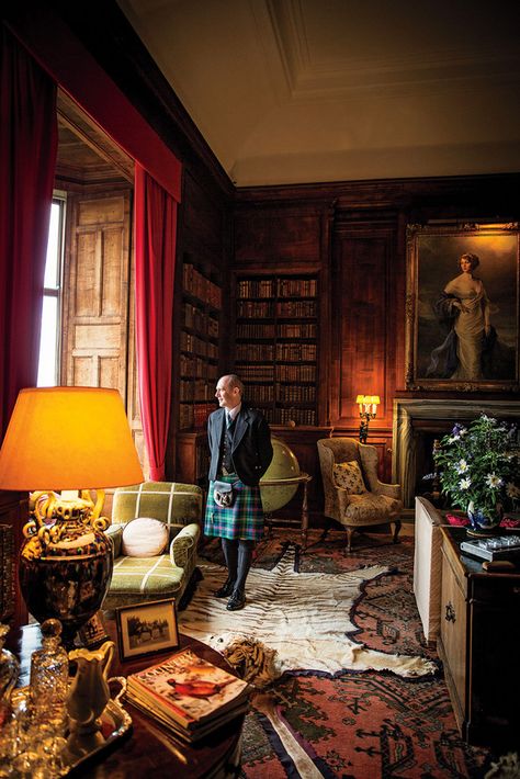 Scott Morrison, managing director of Dunrobin Castle Scottish Interiors, Dunrobin Castle, Scottish Decor, Scottish Homes, English Interior, English Country Decor, English Decor, Scotland Highlands, Scottish Castles