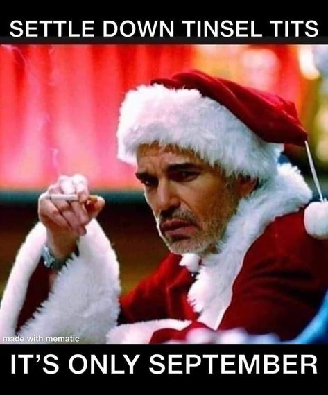 October Memes, Fine Quotes, Christmas Memes Funny, Bad Santa, Funny Santa Claus, Christmas Memes, Holiday Humor, Jingle All The Way, Ecards Funny