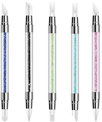 5Pcs Nail Art Sculpture Pen Dual Tipped Silicone Rhinestone Nail Polish Carving Pen: Amazon.ca: Beauty Unicorn Nail Art, Summer Gel Nails, Nail Art At Home, Unicorn Nails, Nail Art Pen, Dotting Tool, Nail Brush, Nail Supplies, Nail Art Kit