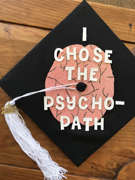 Mizzou Psychology Graduation Cap 🐯 Psychology Graduation Cap, Psychology Graduation, Diy Graduation Decorations, Creative Graduation Caps, Graduation Cap Ideas, College Grad Cap Ideas, Graduation Cap Decoration Diy, High School Graduation Cap, College Graduation Cap Decoration