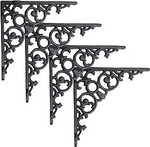 Brackets For Shelves, Gothic Lamp, Large Wall Shelves, Black Shelf Brackets, Wall Mount Shelf, Decorative Shelf Brackets, Cast Iron Shelf Brackets, Shelving Brackets, Heavy Duty Shelf Brackets