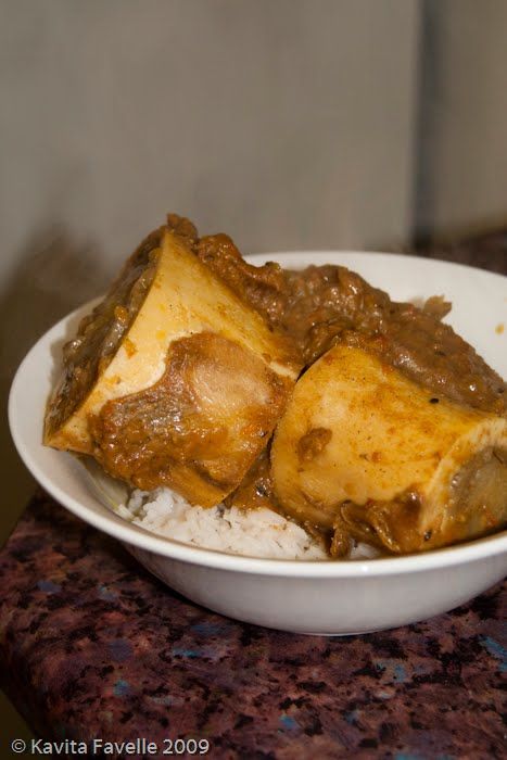 When my sister and I were kids, we’d fight over the marrow bones in mum’s lamb curry. Mum would usually make it with leg or shoulder of lamb, which she’d have the butcher cut into large pieces, with the bones left in. The marrow managed to retain it’s distinct oleaginous texture and taste whilst also Beef Bone Marrow Recipes, Bone Marrow Custard, How To Cook Beef Bone Marrow, Bone Marrow Recipe Roasted, How To Cook Bone Marrow, Curried Beef, Beef Marrow, Marrow Recipe, Beef Marrow Bones