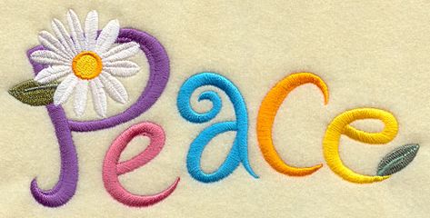 Peace Pes Embroidery, Embroidery Patterns Vintage, Machine Embroidery Applique, Embroidery Patterns Free, Free Machine Embroidery Designs, Embroidery Library, Free Machine Embroidery, Macrame Design, Embroidery For Beginners