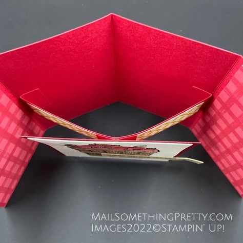 Bendy Cards Tutorials, Pop Up Fold Card, Fun Fold Cards Tutorials Templates, Fun Fold Cards Tutorials, Pop Up Cards Tutorial, Bushel Of Apples, Bendi Cards, Trifold Cards, Bendy Cards