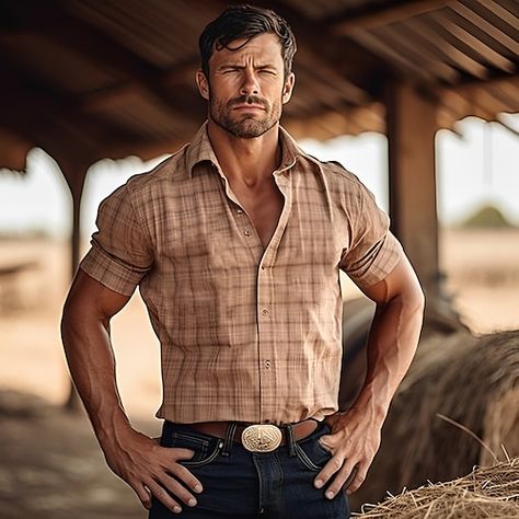 Country Singer Outfits Men, Modern Western Style Men, Mens Tank Top Outfits, Cowboy Fashion For Men, Mens Country Style, Mens Printed Shirts, Streetwear Mode, Style Sportif, Country Men