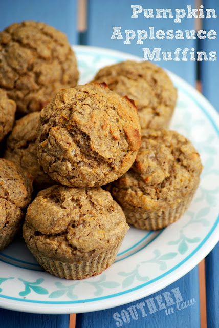 Healthy Pumpkin Applesauce Muffins - gluten free, vegan, low fat, sugar free Muffins Made With Applesauce, Pumpkin Applesauce Muffins, Pumpkin Applesauce, Canned Pumpkin Recipes, Gluten Free Pumpkin Muffins, Healthy Muffin, Applesauce Muffins, Grape Nuts, Pumpkin Recipes Easy