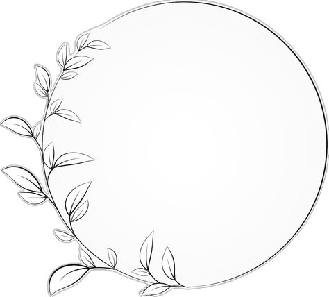 Premium Vector | Circle simpel botanical leaf vector Leaf Vector, Circle Tattoos, Embroidery Border, Border Ideas, Photo Album Design, Leaves Vector, Album Design, Clover Leaf, Floral Designs