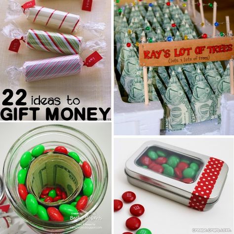 22 Creative Money Gift Ideas - when you want to gift cash AND give a fun gift! Diy Christmas Money Holder, Money Gift Ideas, Gifting Money, Wrapping Money, Folding Money, Creative Wrapping, Gift Money, Money Gifts, Creative Money Gifts