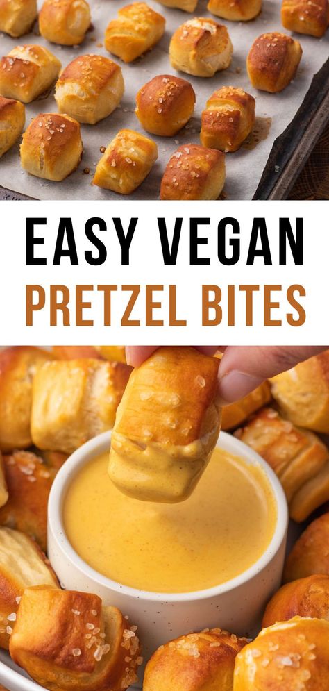 Vegan Pretzel Bites, Pretzel Bites Recipe, Dairy Free Appetizers, Pretzel Bites Recipes, Vegan Appetizer, Gluten Free Pretzels, Vegan Party Food, Dairy Free Snacks, Recipe Cookbook