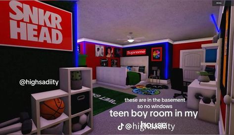 Bedroom Layouts For Small Rooms, Boys Room Decals, Teen Room Designs, Boys Decal, Bloxburg Decals Codes Aesthetic, Dorm Room Styles, Blocksburg Room Ideas￼, House Plans With Pictures