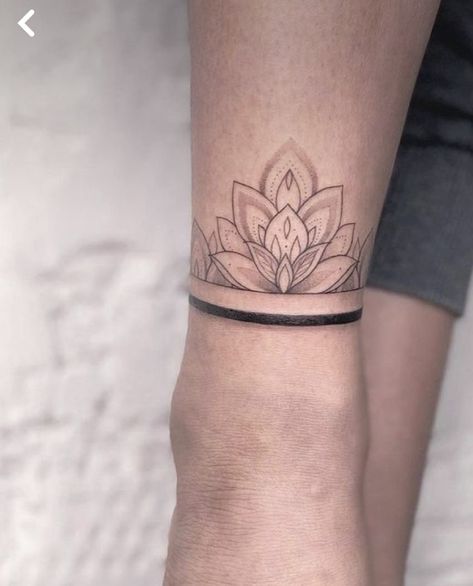 Leg Band Tattoos, Empowering Tattoos, Ankle Tattoos For Women, Armband Tattoo Design, Anklet Tattoos, Writing Tattoos, Flower Tattoo Arm, Arm Band Tattoo, Shoulder Tattoos For Women