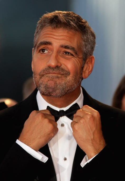 GQ Just Took a Shot at George Clooney's Style-Icon Status Clooney George, George Clooney Style, Ocean's Eleven, Grey Hair Men, Josh Duhamel, Taylor Kinney, Mae West, Patrick Dempsey, Amal Clooney