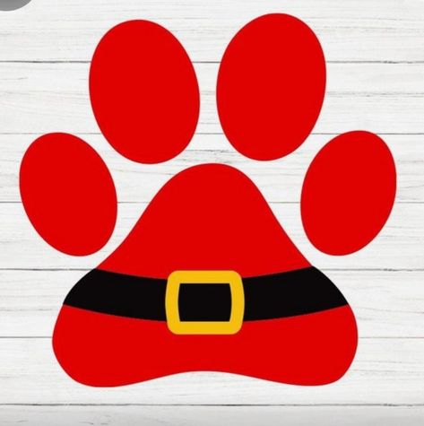 Paw Print Svg, Christmas Rock, Image Svg, Santa Paws, Homemade Crafts, Rock Crafts, Silhouette Svg, Dog Paws, 1st Christmas