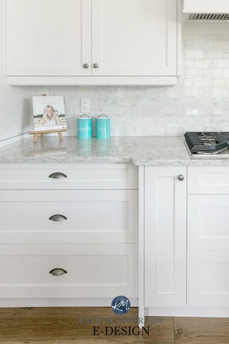 9 BEST White Paint Colors, Sherwin Williams Designer Edition (Emerald) - Kylie M Interiors High Reflective White, Best White Paint Colors, White Marble Backsplash, Kylie M Interiors, Off White Paint Colors, Sherwin Williams Extra White, White Subway Tile Backsplash, Best White Paint, Popular Paint Colors